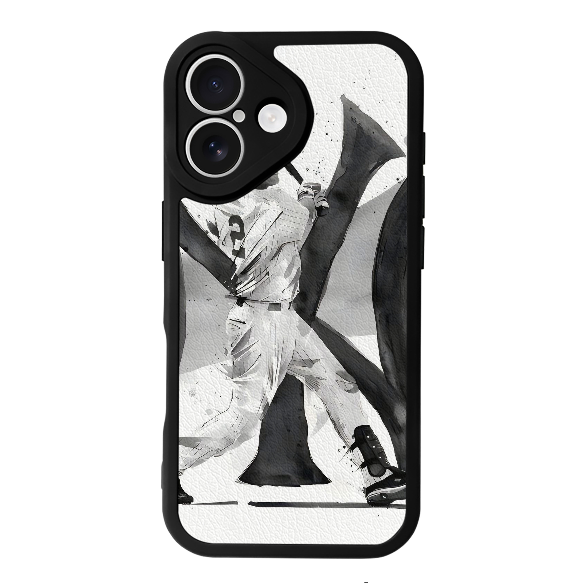 Derek Jeter 71 IPhone 16 Silicone Leather Case – UV Print, Lambskin Texture – Perfect Fit, Wireless Charging Compatible, Scratch Resistant, Precise Cutouts – Stylish Protection For IPhone 16